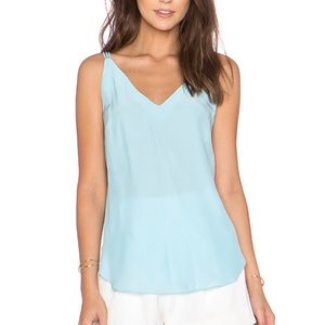 NWT Amanda Uprichard Tank Ice Blue Size L